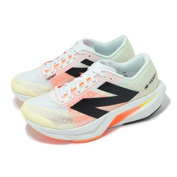 競速跑鞋 FuelCell Rebel V4 D 女鞋 寬楦 白 黑 橘 輕量 運動鞋 NB WFCXCN4-D
