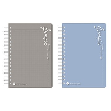 四季SEASON PP雙圈筆記本 50K-空白/方格