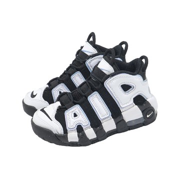 休閒鞋 Air More Uptempo PS 中童鞋 黑 白 大AIR 童鞋 DQ6201-001