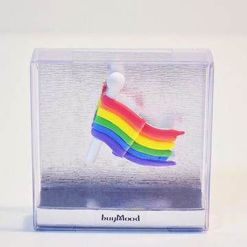 彩虹旗飄揚 Pridetone Rainbow手作徽章別針 紀念禮物 情人節禮物