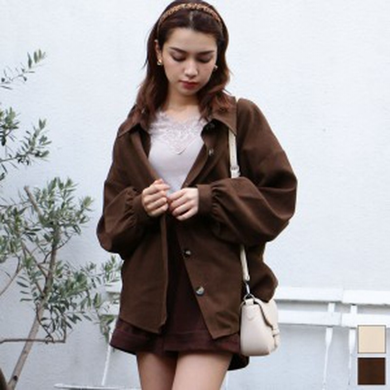 50 Off Chille チル コーデュロイシャツジャケット レディース 秋冬 アウター ジャケット ブルゾン アイボリー ブラウン Onesize 半 通販 Lineポイント最大1 0 Get Lineショッピング
