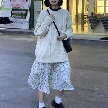 仙女裙可鹽可甜韓系炸街設計感港風復古chi半身裙女春裝2021新款