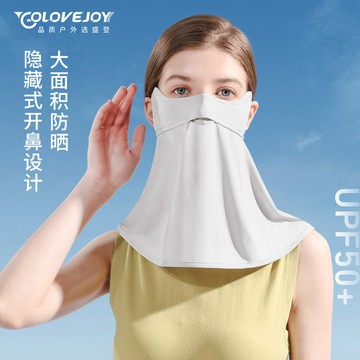 台灣熱賣防曬麵罩夏季騎行冰絲防曬口罩護頸遮陽防紫外綫防塵透氣掛耳口罩-L1001 718S