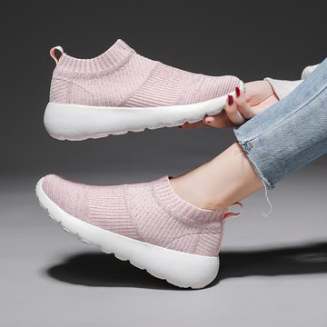一腳蹬襪子鞋女鞋春秋新款孕婦鞋飛織媽媽小碼313233運動鞋旅游鞋