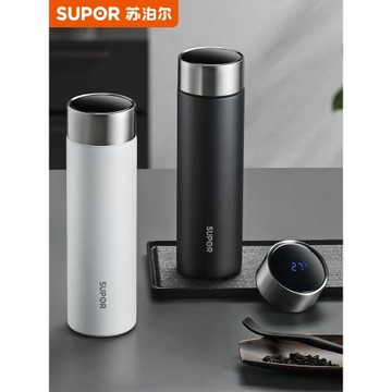 蘇泊爾2025新款保溫杯男女士款316L不銹鋼泡茶水杯子冬季高檔禮盒