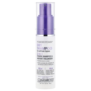 Giovanni, Powder Power™ 乾洗髮，2 合 1 乾粉洗髮精和即刻豐盈配方，適合各種髮質，1.35 盎司（38 克）