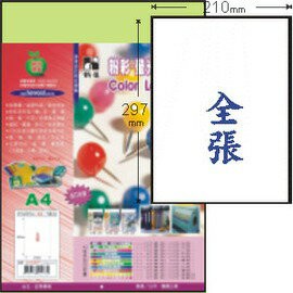 HERWOOD 鶴屋 4電腦標籤紙-綠 C210297K