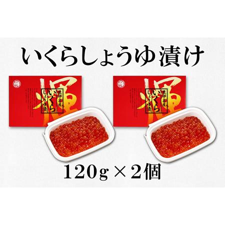 ふるさと納税 北海道産いくら 240g（120g×2パック）しょうゆ漬け 丸鮮道場水産 小分け 食べきり 食べ切り 秋鮭 いくら .. 北海道鹿部町