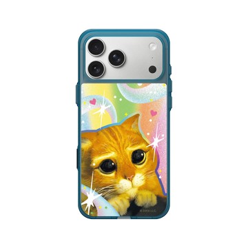 iPhone 17 Pro Max Clear (相機按鈕) 夜幕藍 - Shrek - 炙熱的眼神-鞋貓