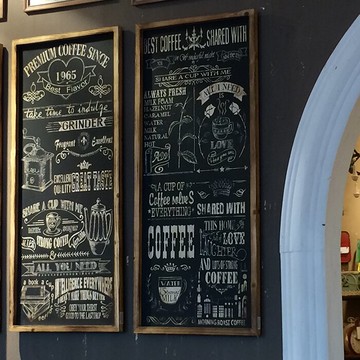 實木懷舊 咖啡館酒吧經典壁掛 套二 鄉村風格1入