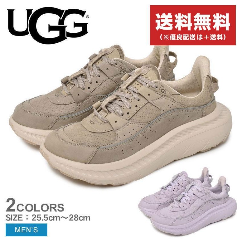 送料無料 アグ メンズ UGG 1127111 パープル スニーカー 天然皮革 履き ...