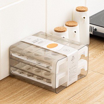 保鮮雞蛋盒  抽屜式收納盒冰箱用放雞蛋的盒子防摔廚房蛋盒架托日