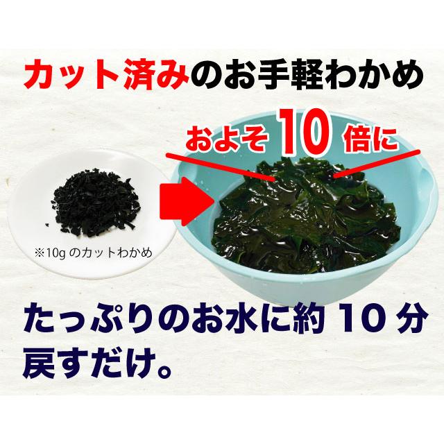 乾燥わかめ カットわかめ 大袋 徳用 三陸産 180g 国産 送料無料