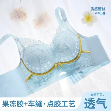 茵納曼內衣 BC大尺碼 讓副乳乖乖聽話～調整型/集中爆乳無鋼圈內衣 深V上託內衣 小胸女精緻蕾絲內衣 加高側邊收副乳內衣