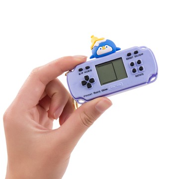 真的可以玩的游戲機 鑰匙扣掛件 創意個性鎖匙圈環男女隨身掛飾