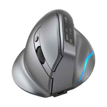 ZELOTES F-26C 垂直靜音滑鼠(無線螢幕版) 辦公滑鼠 人體工學 手腕舒適