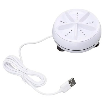 便攜迷你洗衣機 Set 2個 渦輪清洗 USB供電 ABS外殼  White  TURBINE WASH