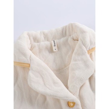 珊瑚絨情侶睡衣女冬季加厚加絨家居服法蘭絨可外穿秋冬季男士冬天