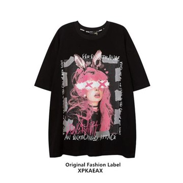 XPKAEAX原創潮牌美式復古vintage2025新款潮流歐美ins短袖嘻哈風