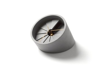 四度空間桌鐘_金灰