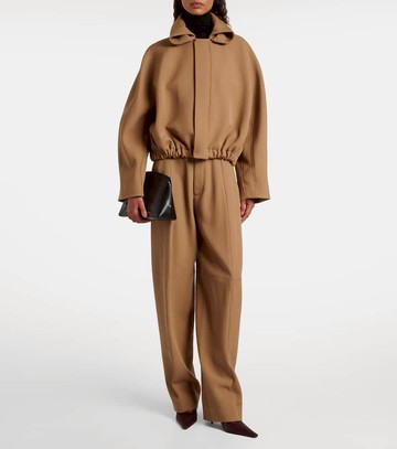 Victoria Beckham High-rise virgin wool wide-leg pants