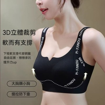 果凍膠軟支撐內衣 一片式無痕內衣 固定杯運動型內衣 加大女內衣 無鋼圈 無痕美背內衣 大尺碼內衣 加大女內衣