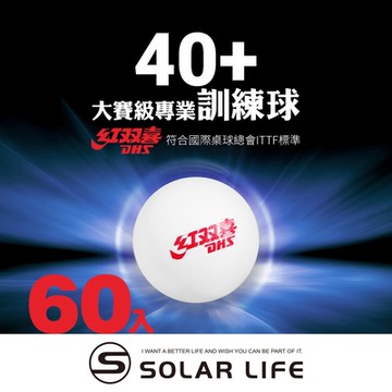 紅雙喜DHS 桌球40+/60入.塑料兵乓球 ITTF球 桌球訓練球 有縫球 ABS40+球