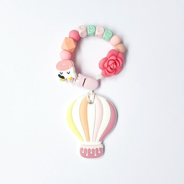 客製化 FIFI 玫瑰花 牛 粉色熱氣球