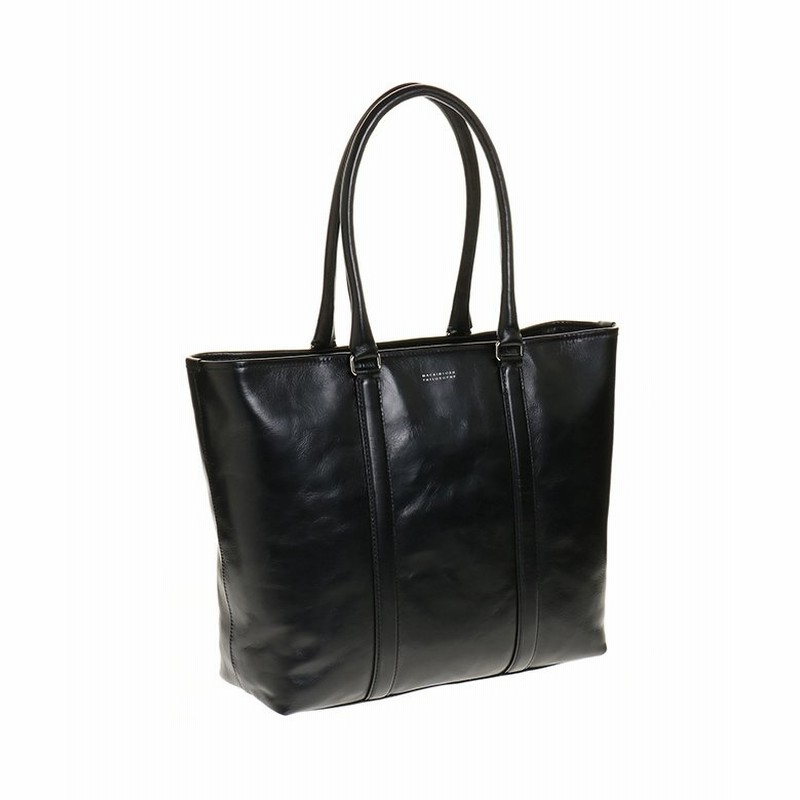 カバンのセレクション マッキントッシュフィロソフィー トートバッグ ビジネスバッグ 肩掛け 天ファスナー 革 レザー B4 メンズ ユニセックス ブラック 在庫 Bag Luggage Selection 通販 Lineポイント最大1 0 Get Lineショッピング