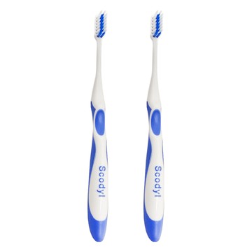 Scodyl 速可淨 牙周病專用護齦型牙刷  軟毛纖細  W型刷毛  1支  2支