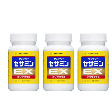 【Suntory 三得利】芝麻明EX (30日份/90顆/瓶)X3瓶(原廠購入有防偽標籤共270顆)