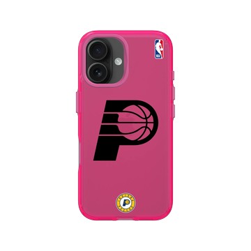 iPhone 16 Clear 粉漾桃 - NBA - B&W-印第安納溜馬 Indiana Pacers B&W