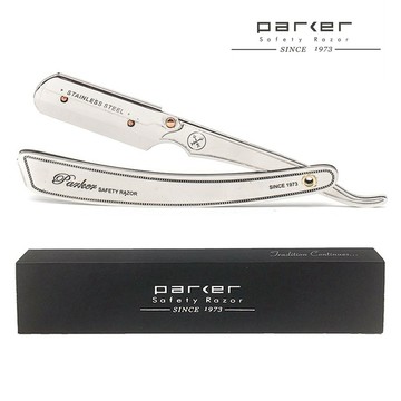 Parker SRX 不銹鋼直式剃刀（可替換傳統刮鬍刀片）復古老式直立式直剃刀刮鬍刀剃刀架 剃鬚刀剃鬍刀剃頭刀剃髮刀刀架