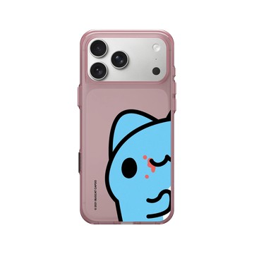 iPhone 17 Pro Max Clear (相機按鈕) 晶醺玫 - 貓貓蟲咖波 Bugcat Capoo - 咖波偷看你