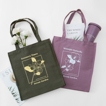 【Oolab】小莊園系列-花卉帆布托特包(兩色可選)