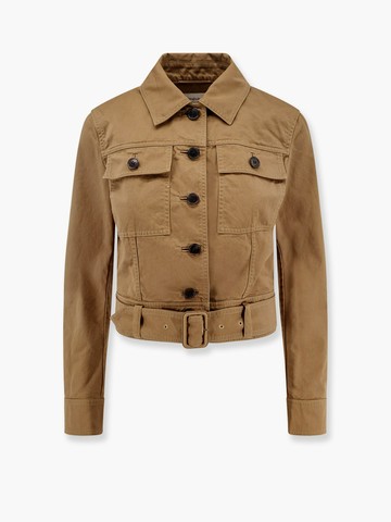 Certified cotton cropped jacket - SAINT LAURENT - gender_Woman