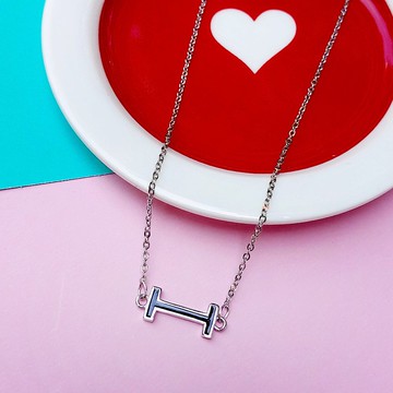 情人節 交換禮物約定925純銀琺瑯項鍊 簡約經典設計 (禮盒裝)