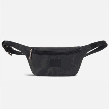 【Alviero Martini 義大利地圖包】地圖經典腰包-地圖黑