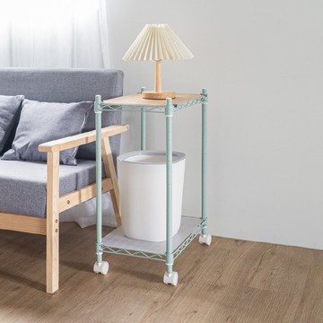 雙層收納輕巧推車 木層板置物 收納推車 辦公置物 居家收納