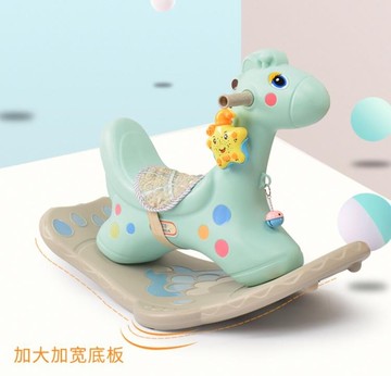 搖搖馬 兒童搖搖馬兩用玩具大號加厚塑膠帶音樂滑行車周歲禮物JD 寶貝計畫