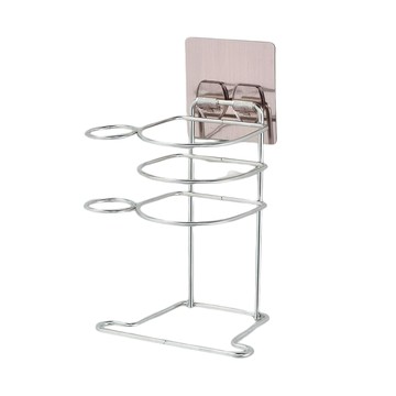 PMU 必美優 3T隨您貼功能掛勾系列 吹風機放置架  1個  銀色