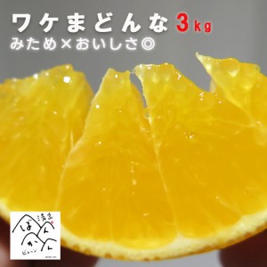 ワケまどんな3kg 訳あり L-4L プルプル食感♪ みため×おいしさ◎ 愛果28号