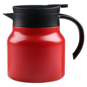 316不鏽鋼茶水分離大容量保溫燜茶壺 多層隔熱設計 保冷 茶品悶泡口感醇厚  紅色  1L  1個