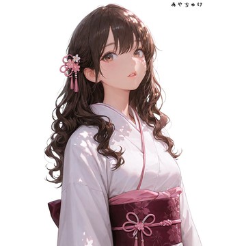 【12月新品2】07-110-0002 人物貼紙 和服女孩