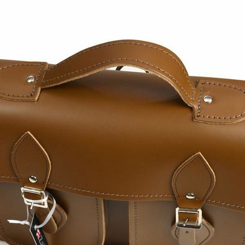 ザッチェルズ ZATCHELS ツインポケットサッチェルバッグ-14.5インチ チェスナット ３WAY 牛革 イギリス製 | LINEブランドカタログ