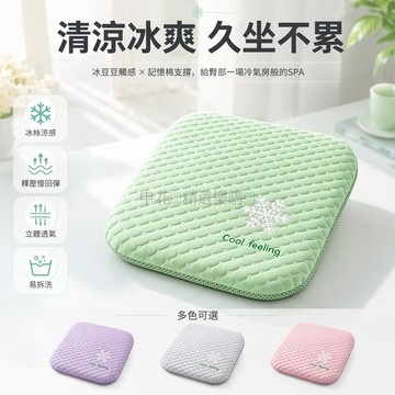 台灣出貨✨ 冰豆豆坐墊 夏季降溫護臀墊 圓角設計帶拉鍊 辦公汽車餐椅通用