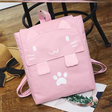 小學生女孩雙肩包校園帆布百搭輕便補習班女孩雙肩包補習袋旅行1入