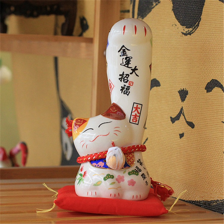 【招財貓的家】一拳舉高高招財貓存錢筒 開店 居家 開運 好友 生日禮 喬遷 2款