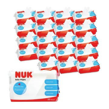 NUK 濕紙巾X20包(20抽/包)
