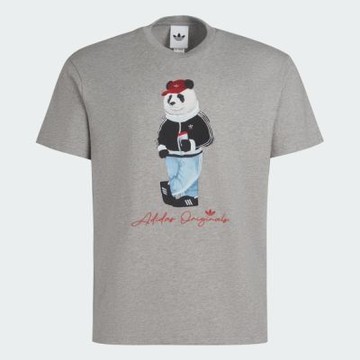 Adidas 愛迪達 Dorophy Tee 3 IB7067 男女 T恤 運動上衣 休閒短袖 熊貓 灰 亞版